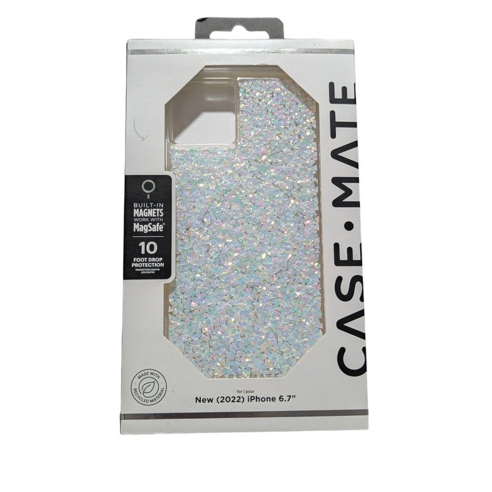 E8. Case-Mate Hard‎ Phone Case for Apple iPhone 14 Plus - Clear/Twinkle Diamond